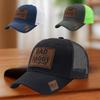 [JN] Summer Mesh Baseball Cap Women Men DAD Letter Patch Snapback Hat Casual Breathable Unisex Street Hip Hop Trucker Caps