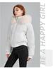 Women's Faux Fur Hooded Down Jacket - 2025 Winter Short Puffer Coat