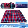 OEING Red and White Plaid Picnic Mat