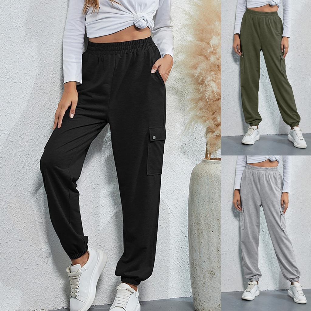 Fashion Women's Active Bind  Color Home Leisure Pants