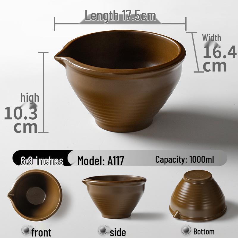 Melamine Pestle & Mortar for Mashing Ginger, Garlic, Chili, and Century Egg