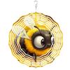 A Bee-Shaped Wind Spinner, Christmas Decorative Gifts, A 2D Kinetic Wind Spinner Gift, Metal Wind Spinners for Outdoor and Indoor Decor for Wives
