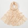 New Hot-selling Bamboo Cotton Solid Color Long Towel, Boutique Breathable Women's Versatile Bag Head Soft Scarf