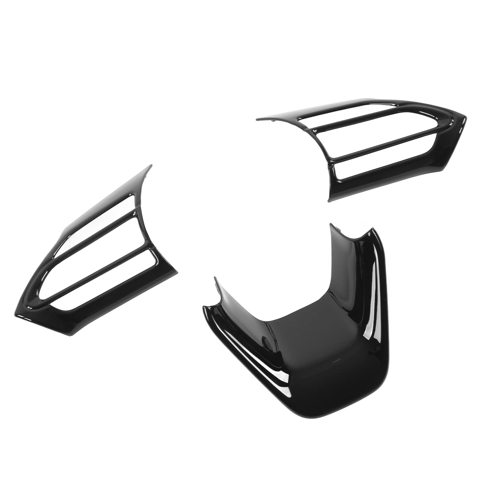 Steering Wheel Panel Cover Button Trim Stickers Replacement for Yaris Cross 2016‑2021Black