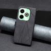 For Infinix Hot 40/Hot 40 Pro Phone Cases Wallet Stand Geometry Imprint Leather Cover