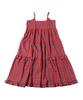 WEGO Voluminous Tiered Girly and Size Red Women's Dress, Casual, Spring/Summer Outfit, F,