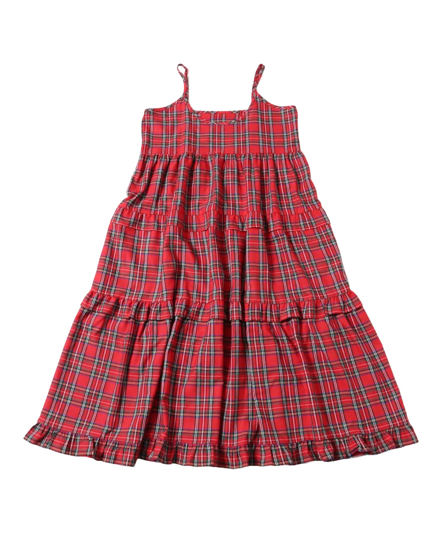 

WEGO Voluminous Tiered Girly and Size Red Women s Dress, Casual, Spring/Summer Outfit, F,