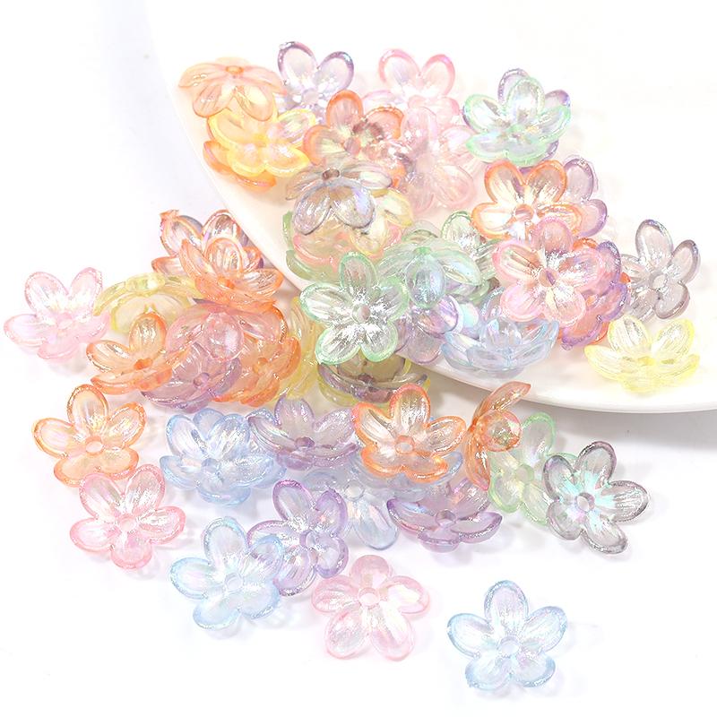 100pcs/lot Candy Color  Acrylic Beads Colorful Multi-shaped Loose Spacer Beads for Necklace Bracelet Jewerly Making Accessories