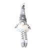Polyester Stuffed Gnome Collectibles Lighted Christmas Doll, Knitted Figurine with LED Light, Creative Hanging Legs Sitting Ornaments Luminous Desktop