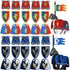 Medieval Zoo Building Blocks Character Accessories Mounts Animals Deer Elephants Camels Wolves Warhorses Bricks Toy Gifts K080