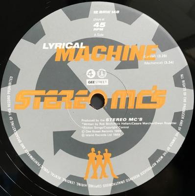 12inch Record STEREO MC'S - Lyrical Machine 12BRW148 4TH & BROADWAY 1989 UK Rap & Hip-Hop/R&B Used
