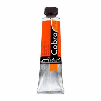Oil Paint - Cobra - Artist - Royal Orange - 298 - 40ml Tube