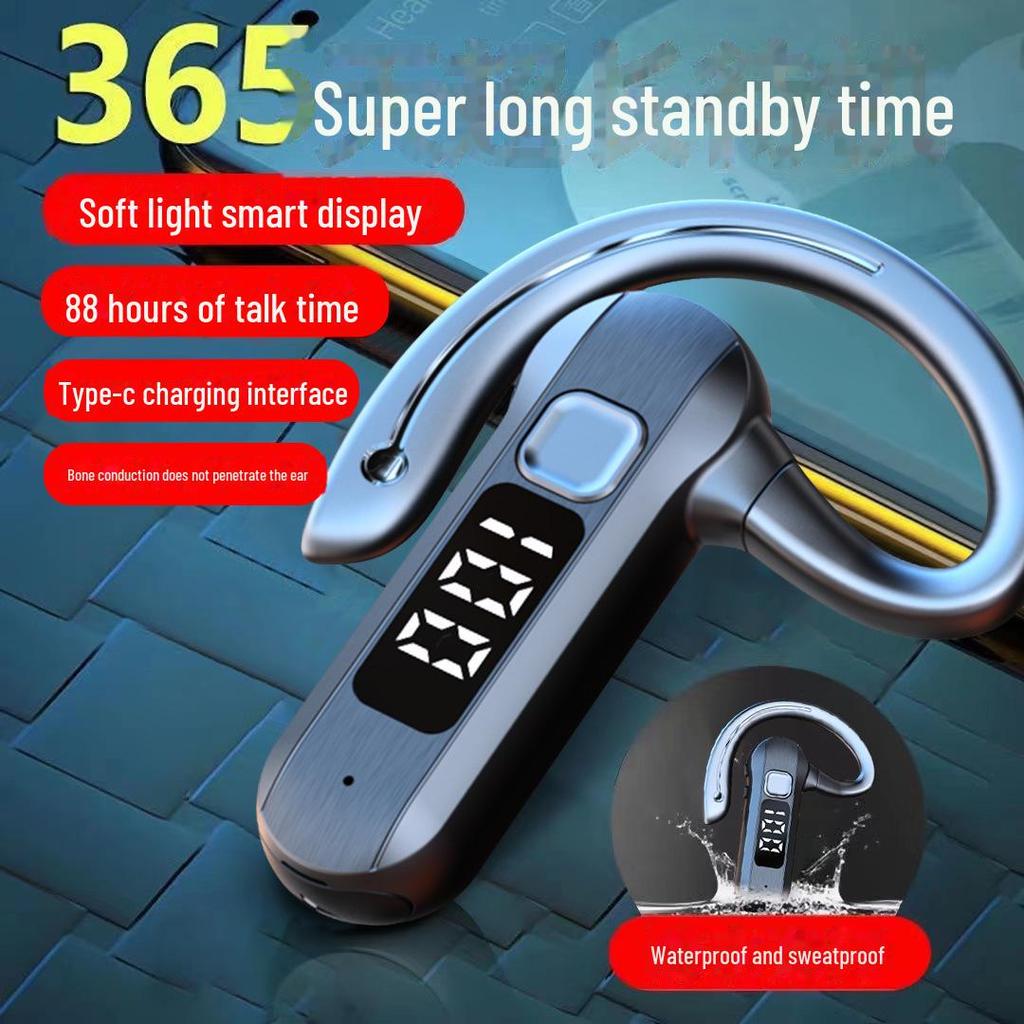 M26 OWS Ear-Hook Wireless Bone Conduction Bluetooth Headset for Running with Noise Reduction