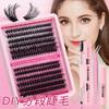 Single Tuft Of Hair Diy False Eyelash Extension Set 10-18Mm Eye Eyelash Curl Simulation