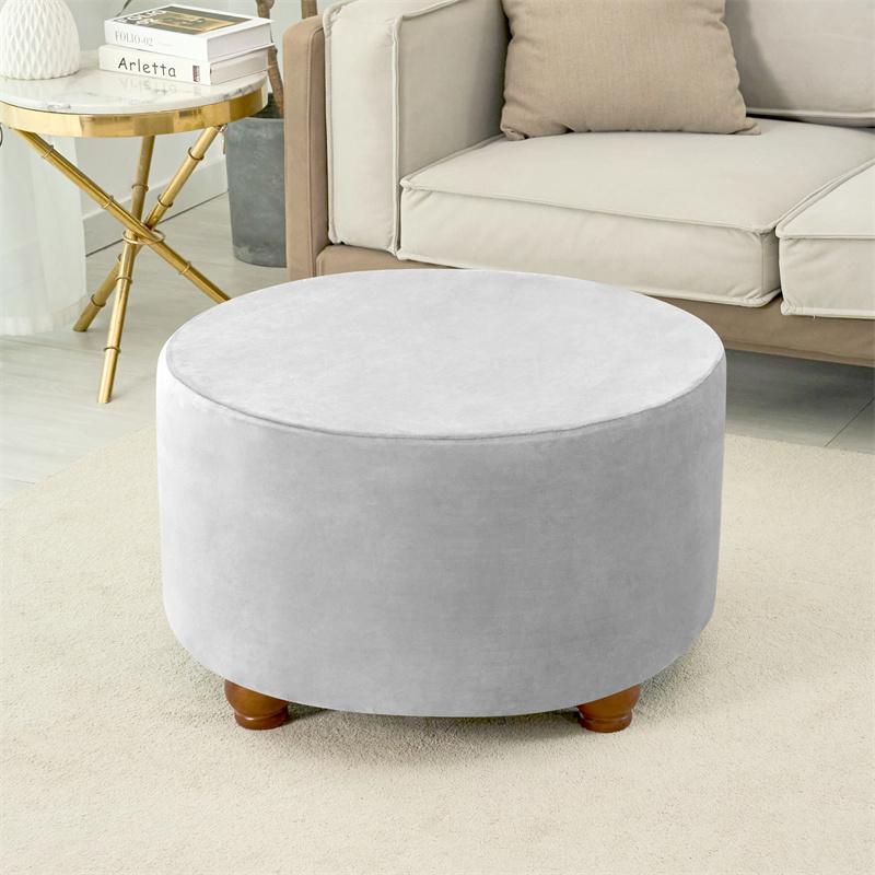 1 Seater Soft Warm Recliner Sofa Cover Non-Slip Rabbit Plush Armchair Cover Solid Color Single Sofa Slipcover for Living Room