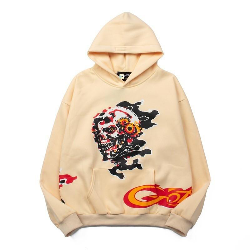 Godspeed 2025 Fall Winter Cotton Hoodie Streetwear Oversized Graphic Print Sweatshirt Men