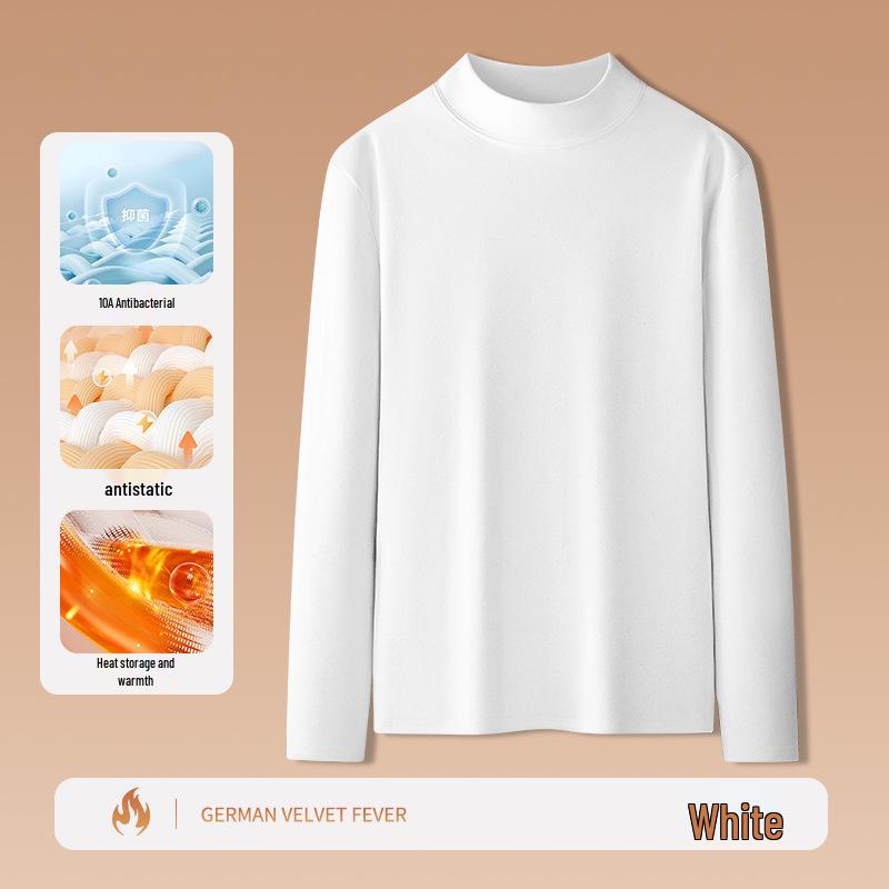 Men's Plush Double-Sided Long-Sleeve Thermal Base Layer Top
