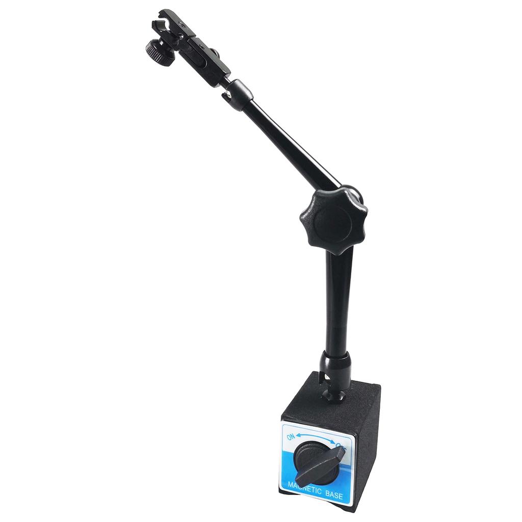 Magnetic Base Stand for Dial Adjustable 360mm 8mm Diameter Magnetic Base Holder Bracket Tool with Locking for Measurement and 1 Unit Height 80kg