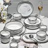 Naijiang Marble Ceramic Dinnerware Set