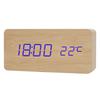 Creative Sound-Activated Wooden Clock - Multifunctional Home & Student Gift
