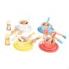 Children's Tea Party Play Set for Ages 3 to 5 with Wooden Teacups