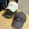 New embroidered soft-top baseball cap for men and women couples versatile face small sunshade cap curved brim dome tide