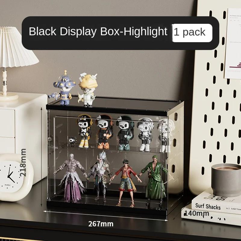 Blind Box Storage Display Rack Transparent Display Cabinet Acrylic Bubble Mat Doll Display Cardboard Storage Classification Box