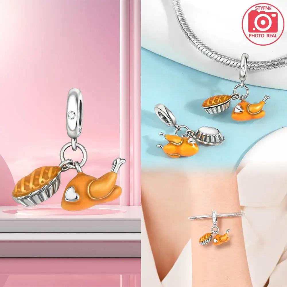 Gourmet Charms Pendant Copper Plated For Charms Copper Plated Original Bracelet For Jewelry Making