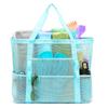 Borsa da Spiaggia in Rete Multicolore con Tasche Multiple - Ideale per Costumi da Bagno e Essenziali da Viaggio