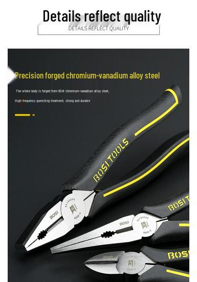 King Multifunctional Pliers: 6-inch & 8-inch Industrial Grade Needle-Nose and Diagonal Wire Cutters for Electricians