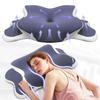 Cross-shaped Memory Foam Neck Pillow - Sleep Aid with High/Low Support
