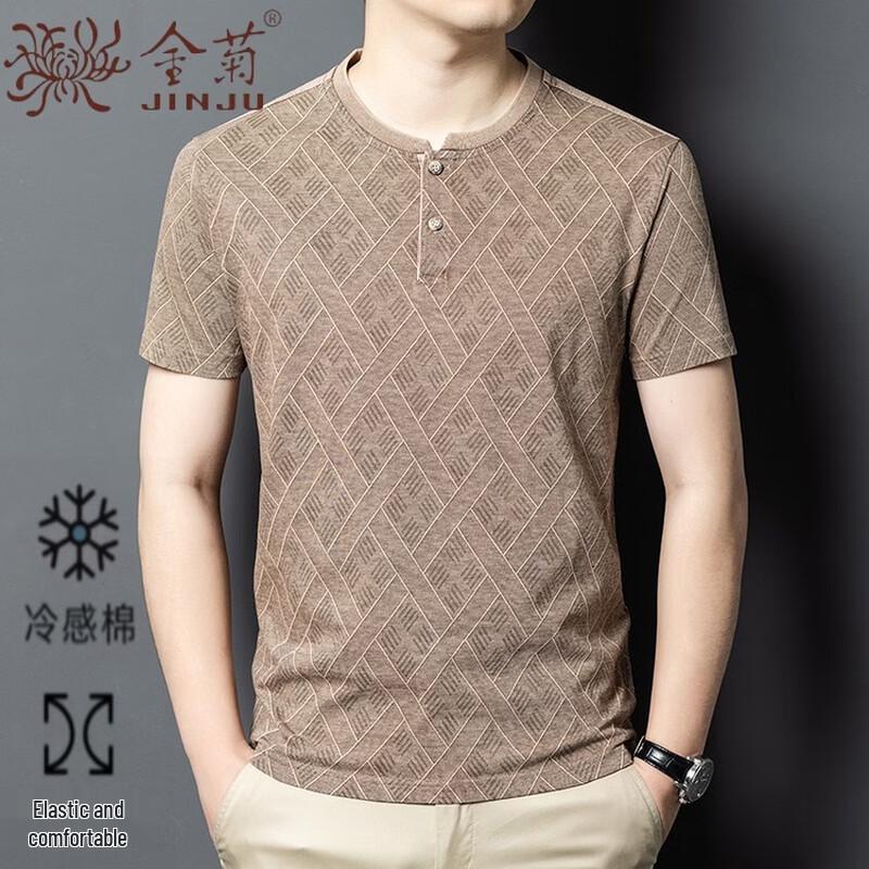 Men s Washed Cotton Crew Neck T-Shirt 185