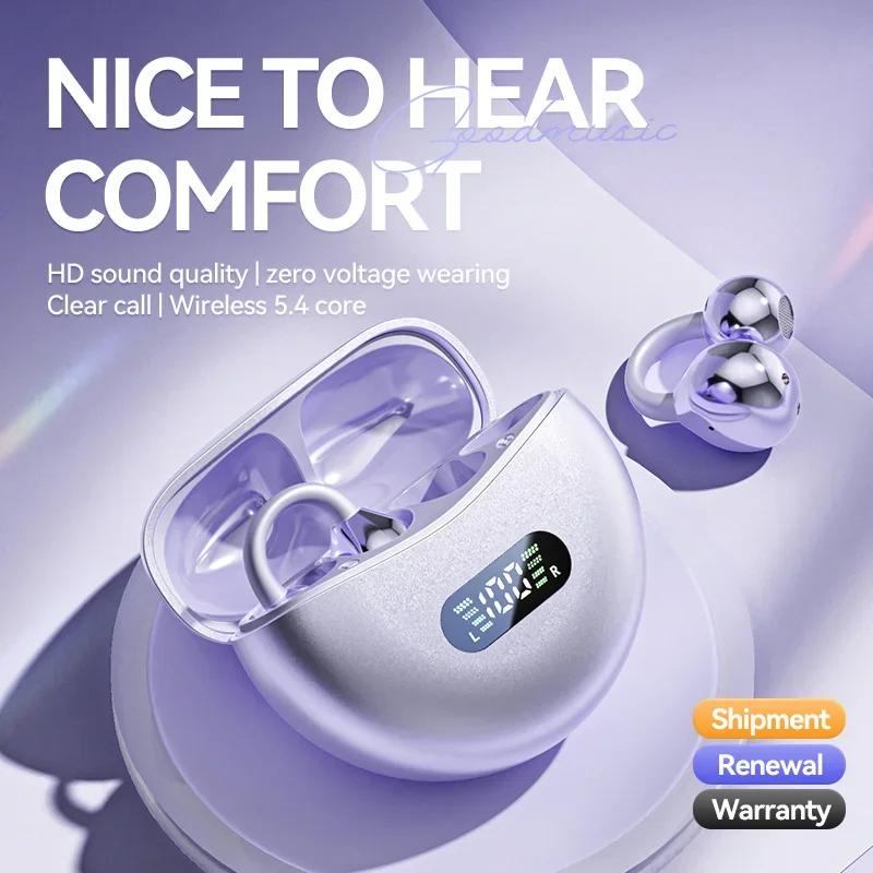 2026 For Gaming Sports Ear Clip Wireless Bluetooth Earphones With High Quality Long Battery Life Low Latency And Noise Reduction