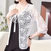 Breathable Summer Women's Cardigan Tie Up Sun Protection Clothing Extra Large Mesh Shawl  for Women