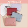 Minimalist Ladies Pu Card Holder Wallet With Multiple Card Slots For Carry Daily