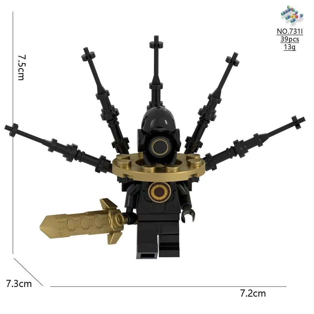 Titan ClockMan Upgrade Blocks TVman Mini Blocks Titan Dragon Drillman Titan Cameraman Building Dark Clock Man Blocks Mini Figure