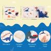 17x16CM Baby Soft Cloth Book Tail Cloth Book Parent-child Interactive Sensory Dinosaur Book 0-36 Months Newborn Montessori Toy