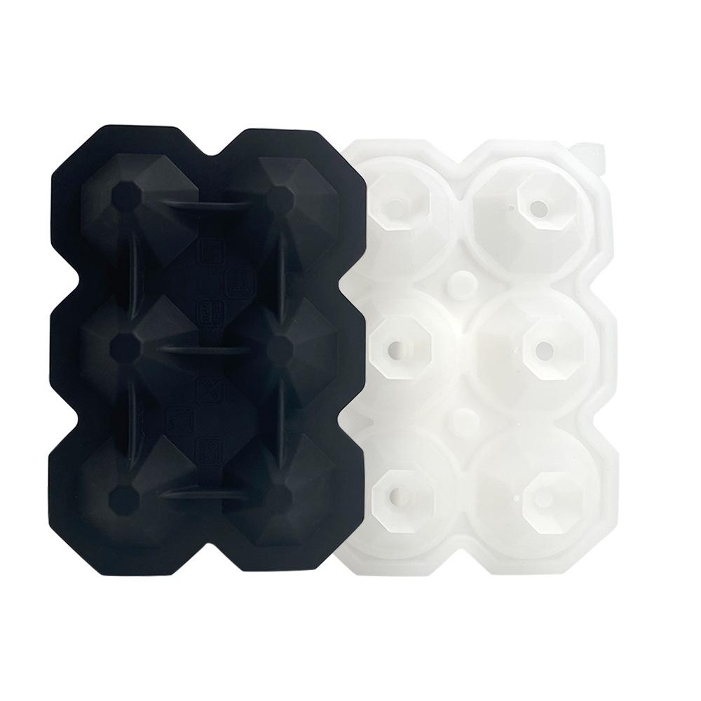 1Pc Soccer Ice Cube Mold,Silicone Sphere Ice Mold Chocolate Mold with Clear Funnel-type Lid,Make 4 Large Ice Balls for Juice