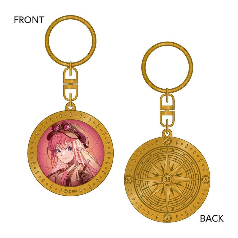 39Culture 2024 WORLD Compass type metal keychain/Megurine Luka