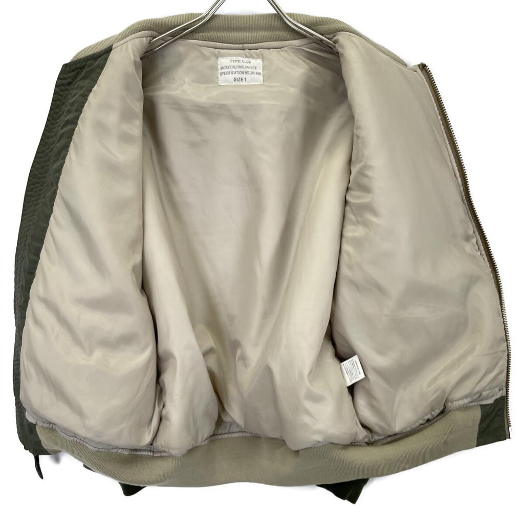 CLANE Khaki 16AW0820-A MA-1 Flight Jacket x Fragment Jacket 1 khakiUsed