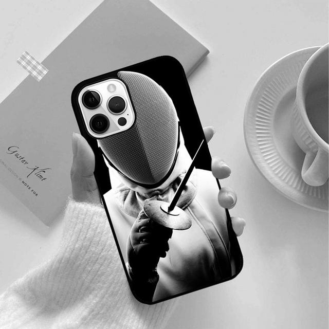 Zadní kryt na telefon Fencing Sport pro iPhone 13 11 12 Pro Max mini XS XR X 8 Plus 7 SE 2020 6S 5S Coque Shell