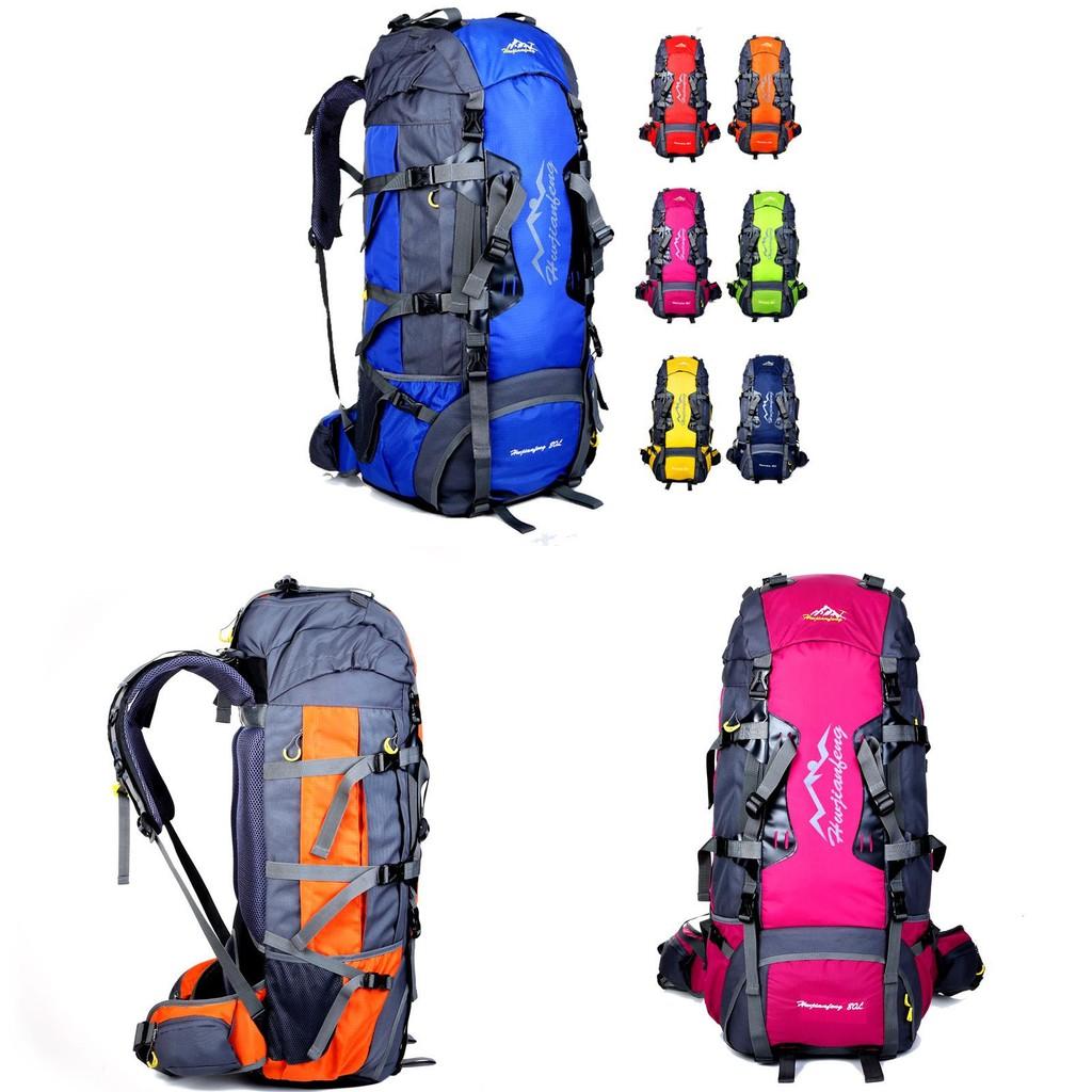 Marvel 80l Nylon Hiking Backpack With Ventilated Padding For Outdoor Adventures Special Characters Included