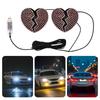 Led Light For Car Window Love Heart Shape Vehicle Decor Auto Interior Atmosphere Light For SUV RV Sedan Truck Minivan Van