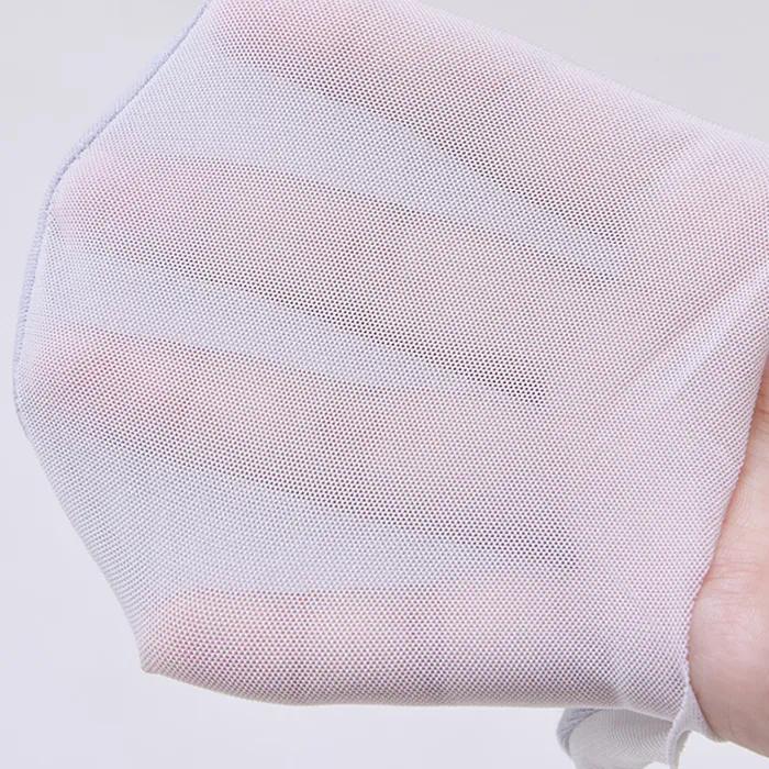 Nude Thin Mesh Footies