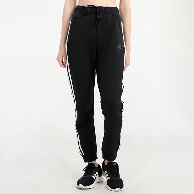 Adidas Logo Cuffed Casual Sports Pants Women Pants Black GF0168