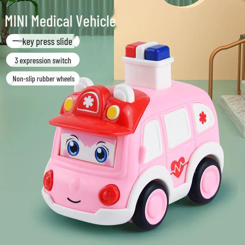 

Развивающие инерционные машинки для детей - Инженерная пожарная машина и набор уличной лавки