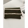 Gentle and versatile beige wool scarf women's winter warm Japanese contrasting color Christmas gift knitted scarf ins wind