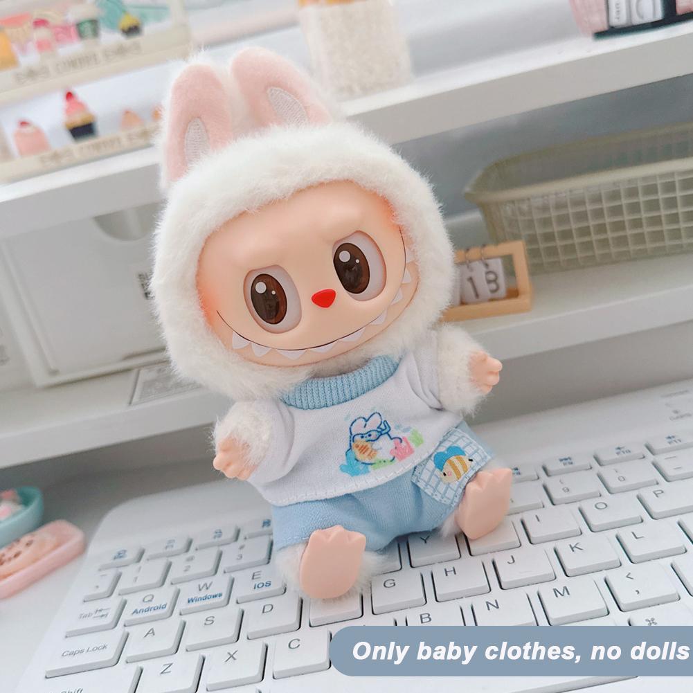 

Для 17см куклы Лабубу Одежда Модная одежда Рубашки Одежда для кукол Подходящий по цвету Шорты Аксессуары для кукол Милое украшение Маленькая одежда 03