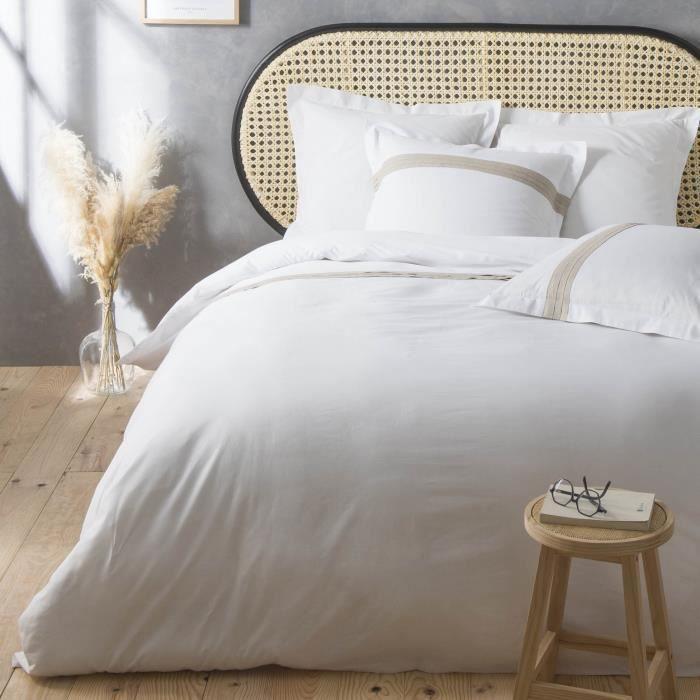 Parure Housse de couette - Laly - 220 x 240 cm - 2 Taies - 95% Coton - Lavable à 40°