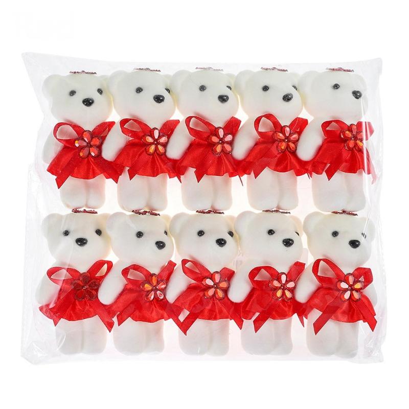 

10pcs Cartoon Bear Doll For Graduation Bouquet DIY Graduation Bear Decoration Festival Party Decor